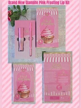 Glamlite Pink Frosting Lip Kit - Pink Lip Balm & Gloss